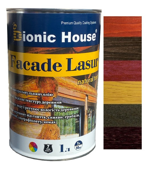 Фасадна фарба для дерева "Facade Lasur" 1л