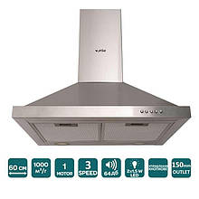 ВИТЯЖКА VENTOLUX LAZIO 60 INOX (1000) LED - Купольна на кухню. Витяжка кухонна в Україні. *ЗНИЖКА В ОПИСІ.