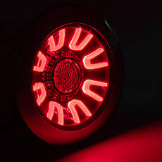 Ліхтар задній 3-функційний Fristom універсальний FT-313 LED CHROME BAJONET, фото 3