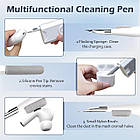 Щітка 8в1 для клавіатури, гарнітури, ноутбука і портів - універсальний набір для чищення від пилу і бруду, фото 7