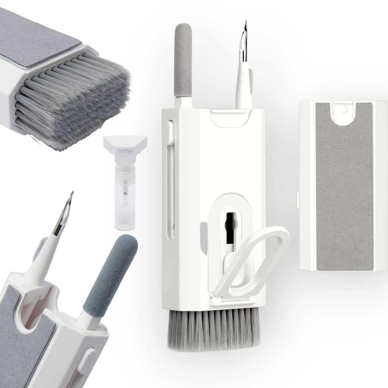 Щітка 8в1 для клавіатури, гарнітури, ноутбука і портів - універсальний набір для чищення від пилу і бруду, фото 1