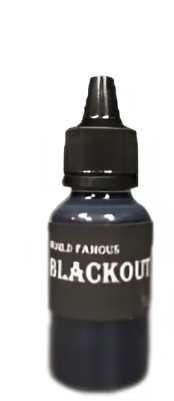 Фарба для тату чорна World famous Blackout 30 мл, фото 1
