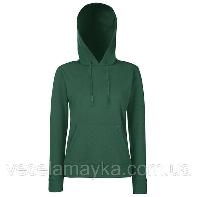 Женская толстовка с капюшоном однотонная. Темно-зеленая M (ID#416887766 ...