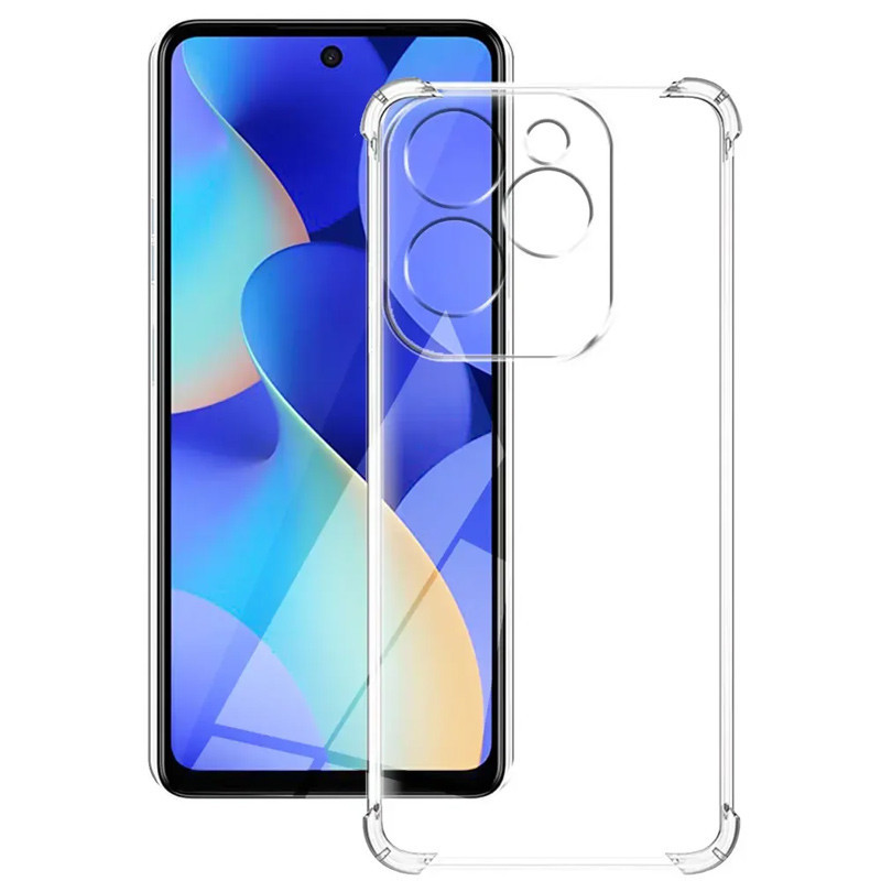 TPU чохол GETMAN Ease logo посилені кути Full Camera для Infinix Hot 40 Безбарвний (прозорий), фото 1