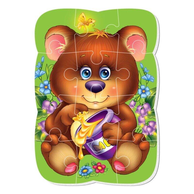 Гра розвиваюча Vladi Toys пазли магнітні А5 Малюк зможе "Ведмежа" (Укр) (VT3301-04), фото 1