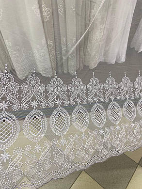 Тюль грек сітка заввишки 2,9 м. біла, фото 3