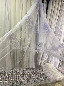 Тюль грек сітка заввишки 2,9 м. біла