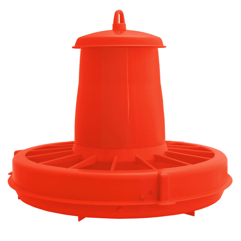 Годівниця для птиці (курей, курчат, курчат, перепелів, індиків, бройлерів, качок) підвісна. Об'єм 5 літрів., фото 1