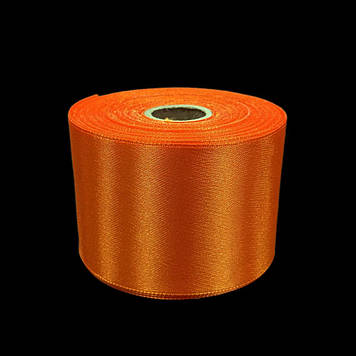 Стрічка атласна 50 мм, помаранчева, 23 м