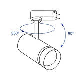Трековий світильник Feron AL106 10W 4000К чорний, фото 5