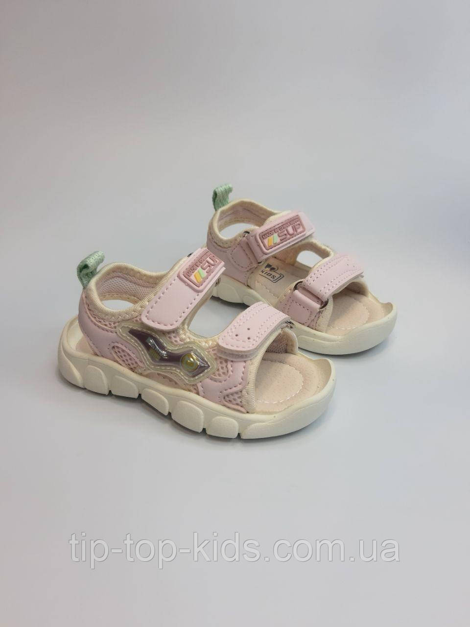 Босоніжки для дівчинки Apawwa 909 pink рожеві р.17,20, фото 1