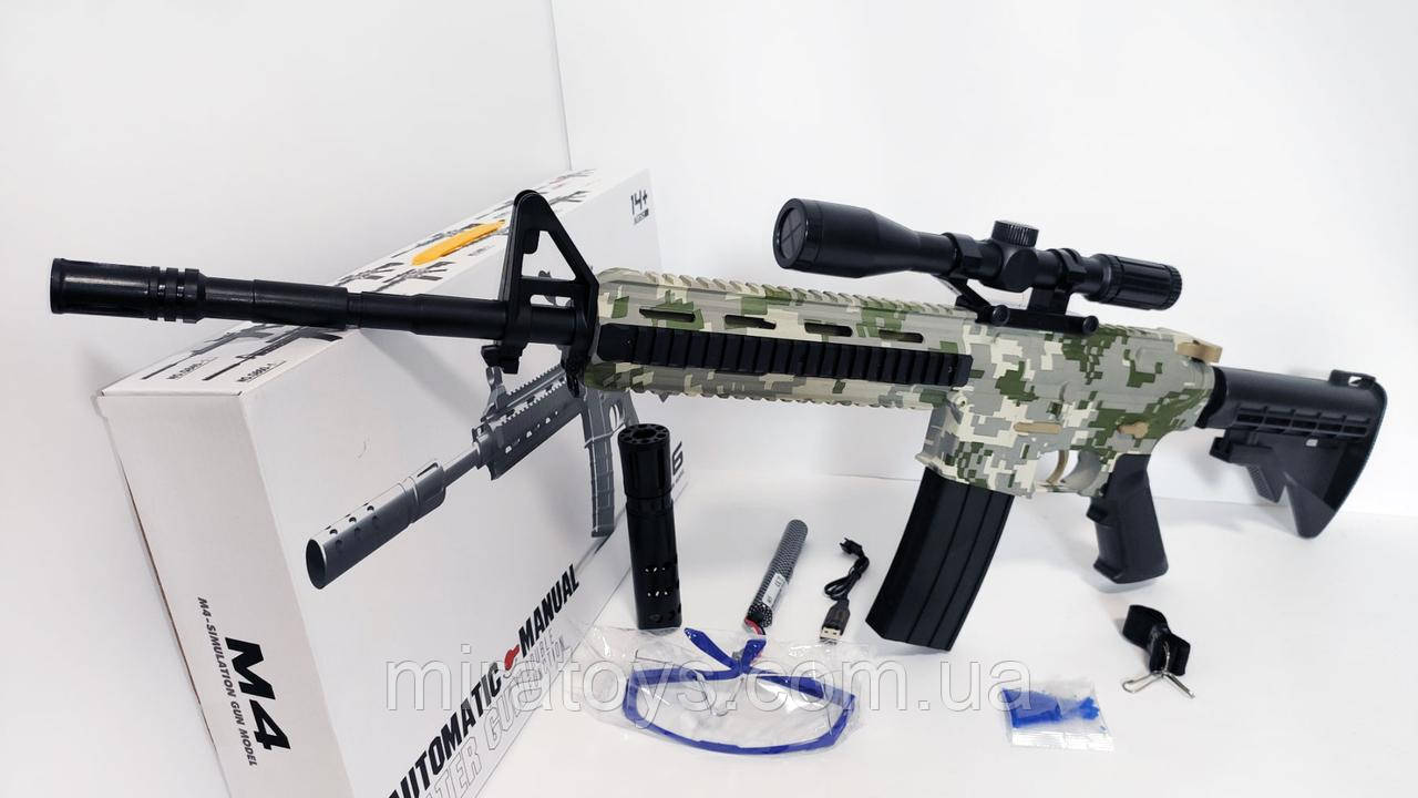Великий дитячий автомат на Орбіз М4/ М416 Pro Max, АКБ 7.4В, 96 см