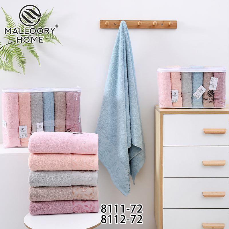 Рушник лицьовий 6 штук махровий Malloory Home розмір 50*100 мікс кольорів