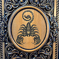 Нарди дерев'яні подарункові Скорпіон 50×23 см довгі нарди та короткі нарди, фото 5