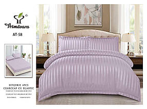 Євро комплект постільної білизни Primavara-пильна роза