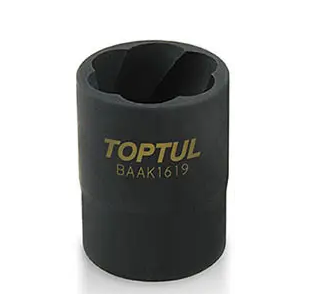 Головка ударна 1/2" 27мм для пошкоджених гайок спецголовка екстрактор TOPTUL BAAK1627, фото 1