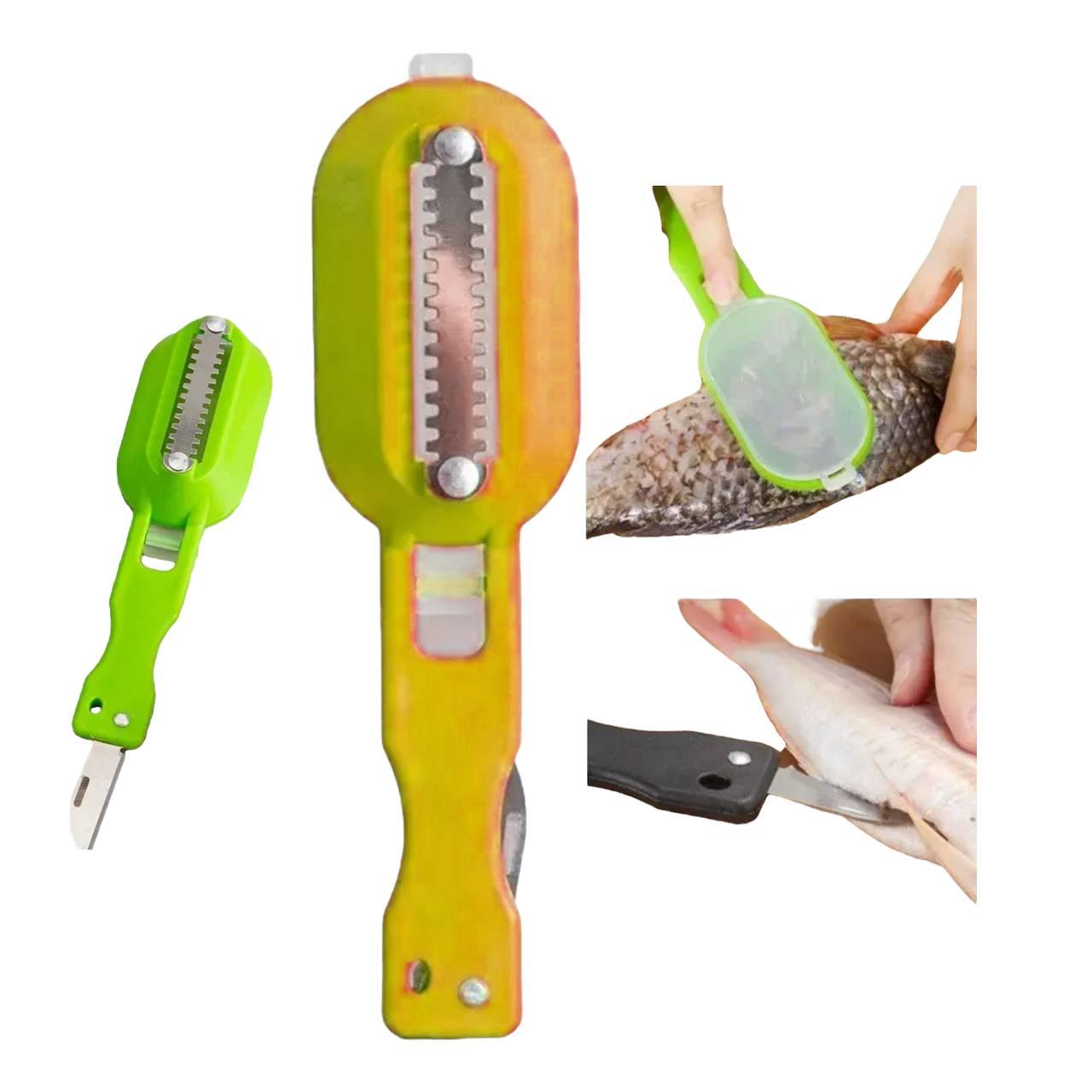 Ніж-скребок для чищення риби з контейнером