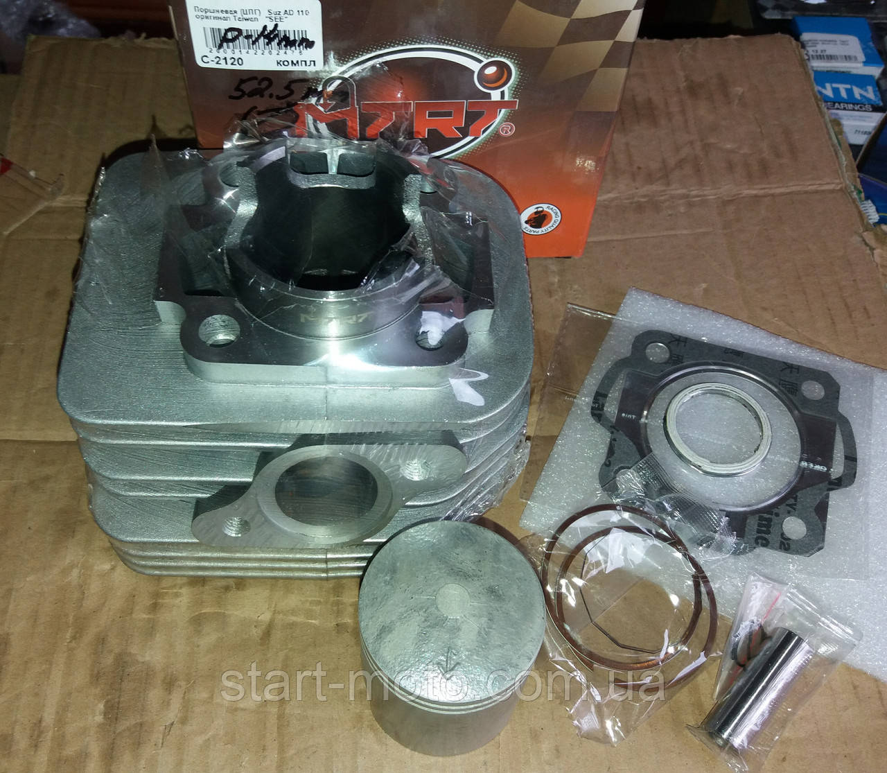 Поршнева Suzuki ADDRESS-110 V-110 110 cm3 (52.5mm p-14 mm) оригінал Taiwan "SEE"