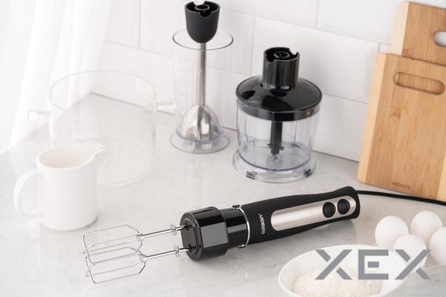 Блендер заглибний 800 Вт, 3в1, чаша-600 мл, 500 мл. ARDESTO HBG-800BDWHCH, чорно-сріблястий, фото 2