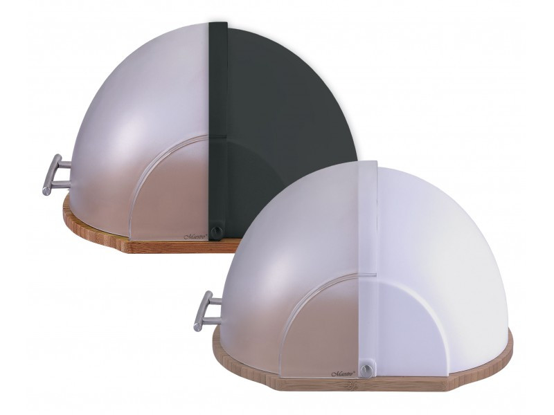 Хлібниця Maestro з відкидною кришкою MR-1678 (Чорна), фото 1