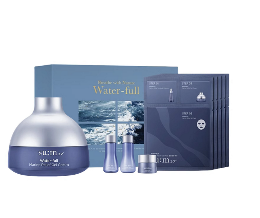 Sum37 water-full marine relief gel cream special set Крем гель із морських пробіотиків 120 мл