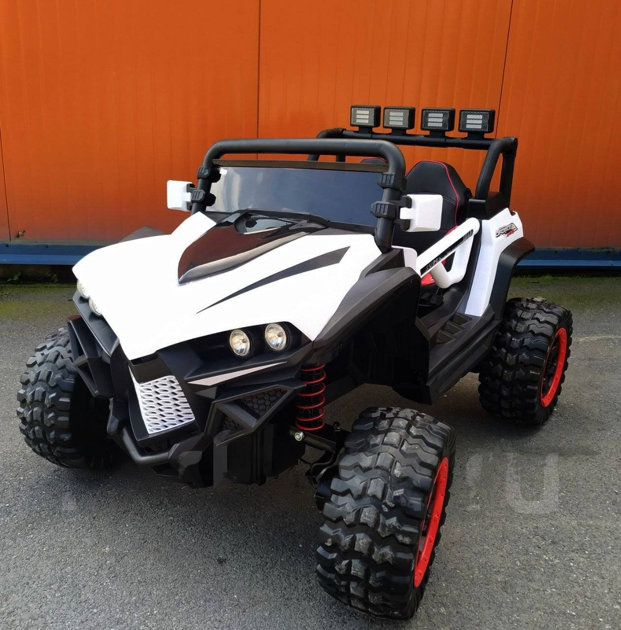 Дитячий електромобіль Buggy 4WD (білий колір) + кондиціонер, пульт дистанційного керування 2,4G, фото 1