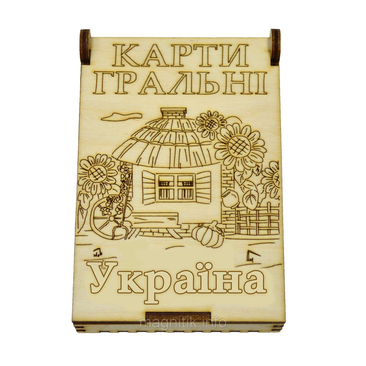 Карти в сувенірній упаковці "Україна: Хата в соняшниках"