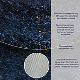 Декоративна ПВХ плита 1,22м х 2,44м х 3мм Чорний мармур SW-00001404, фото 3
