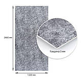Декоративна ПВХ плита 1,22м х 2,44м х 3мм Попелястий мармур SW-00001405, фото 4