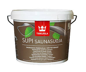 Лак вологозахисний TIKKURILA SUPI SAUNASUOJA для деревини 2,7 л