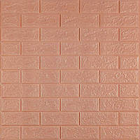 3D панель самоклеюча 700x770x3мм цегла Пудра SW-00001716