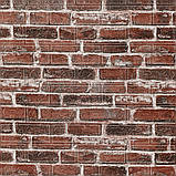 Самоклеюча 3D панель 19600x700x3мм Червона Катеринославська Цегла SW-00001333, фото 2
