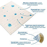 Панель стінова 3D 700х700х4мм Блакитні квіти SW-00001977, фото 2