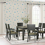 Панель стінова 3D 700х700х4мм Блакитні квіти SW-00001977, фото 5