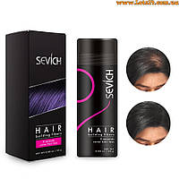 Пудра-загусник волосся Sevich 10 кольорів для об'єму камуфляж лисини як Toppik Fully Caboki Black