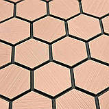 Самоклеюча алюмінієва плитка 300х300х3мм Золоті соти SW-00001924, фото 5