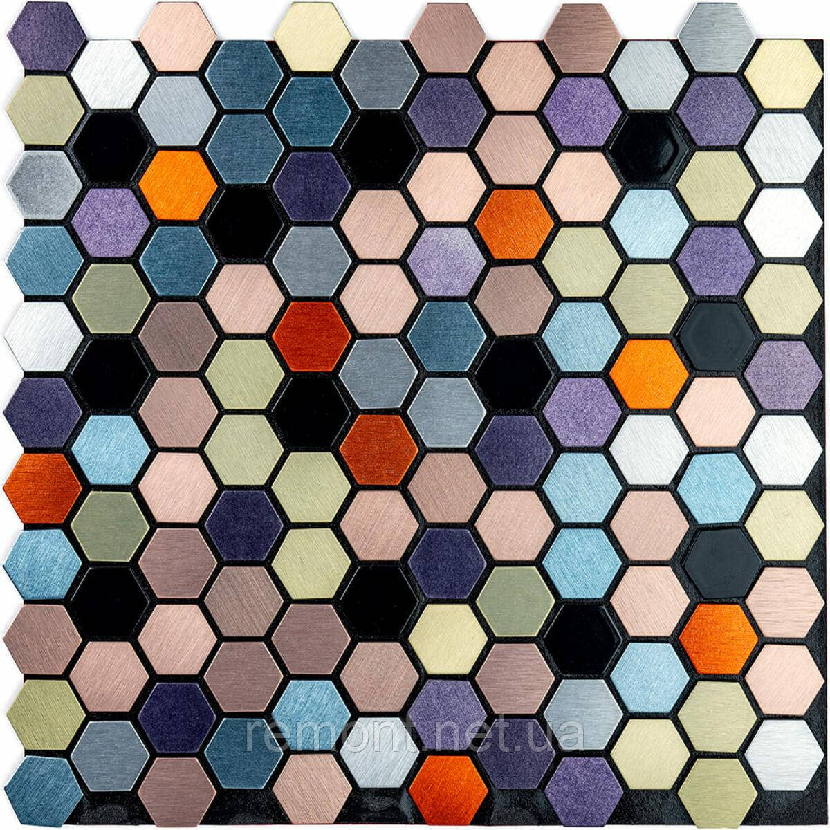 Самоклеюча алюмінієва плитка 300х300х3мм Кольорова SW-00001935, фото 1