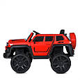 Дитячий двомісний великий електроджип Super 4 × 4 (червоний колір), фото 3