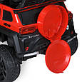 Дитячий двомісний великий електроджип Super 4 × 4 (червоний колір), фото 5
