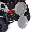 Дитячий двомісний великий електроджип Super 4 × 4 (сірий колір), фото 6
