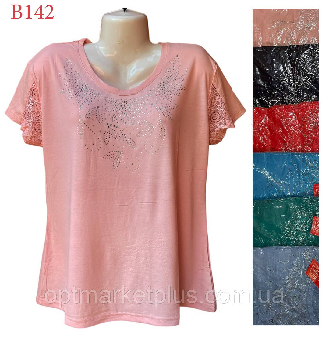 Футболки жіночі (2XL-5ХЛ) гуртом купити від склада 7 км Одеса, фото 1