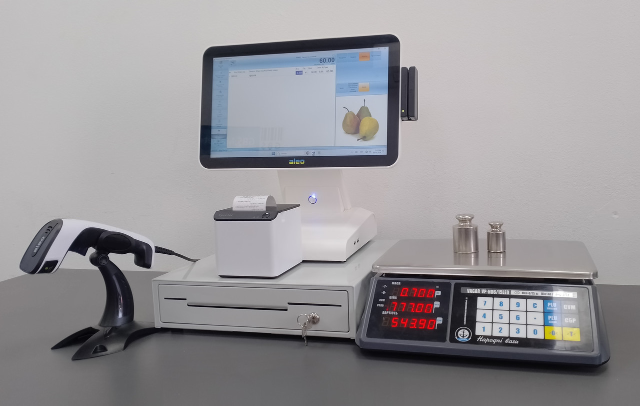 Касове обладнання для магазину кондитерських виробів - комплект Sweet shop №2, фото 1