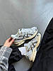 Кросівки Asics Gel 1130 White Silver Black Асікс Гель білі для хлопців дівчат молодіжні весна літо, фото 7