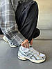 Кросівки Asics Gel 1130 White Silver Black Асікс Гель білі для хлопців дівчат молодіжні весна літо, фото 6