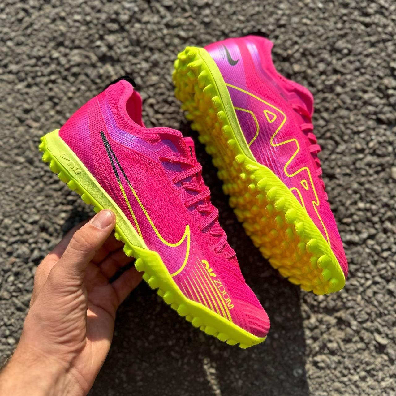 Cороконіжки Nike ZOOM MERCURIAL VAPOR 15 ACADEMY TF рожевий