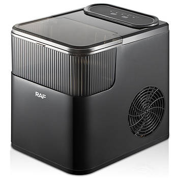 Компактный ледогенератор для дома Ice Maker RAF R.3331 165 Вт Аппарат для производства льда Черный