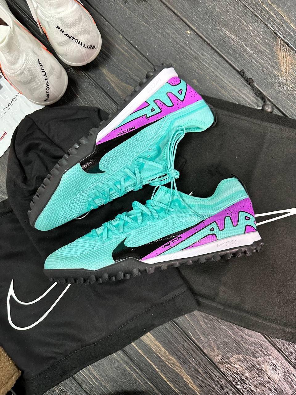 Сороконіжки Nike Air Zoom Vapor XV TF / футбольне взуття / сороконіжки найк меркуріал вапор / найк аір зум