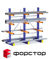 Консольные стеллажи для профилей, труб, металлопроката