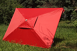 Парасолька торгова 2х3 метри зі срібним напиленням і вітровим клапаном