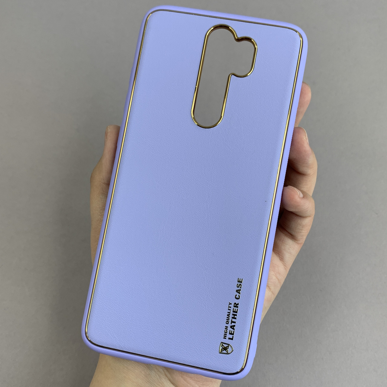 Чохол для Xiaomi Redmi Note 8 Pro шкіряний чохол на телефон сяомі редмі нот 8 про бузковий u9h